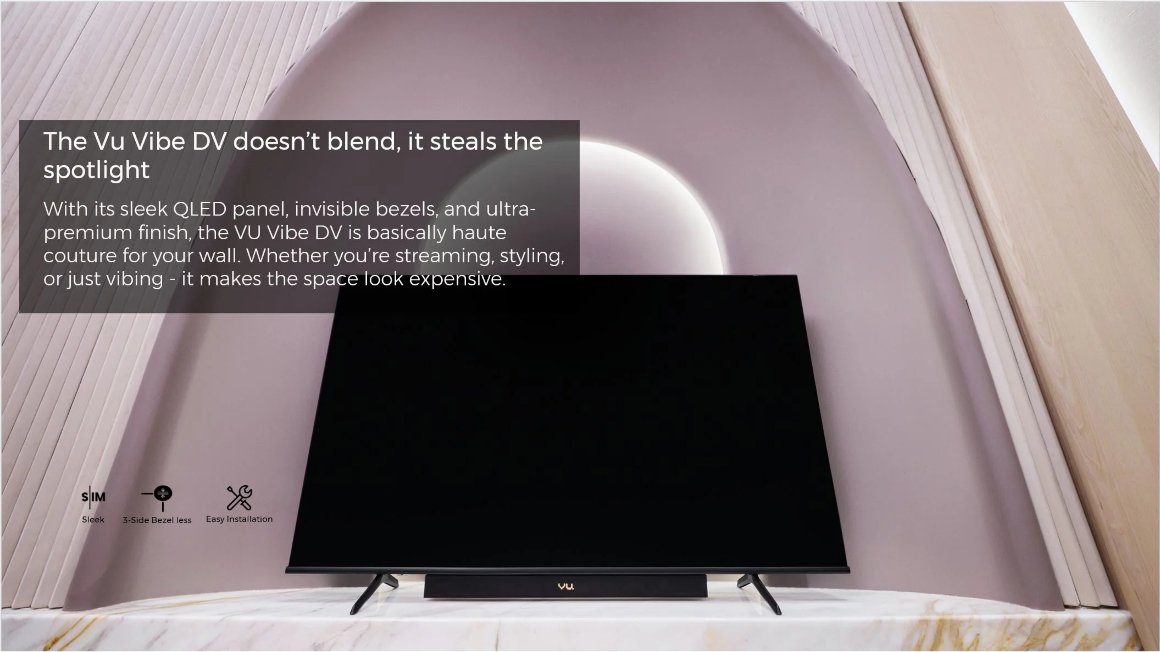 Vu Vibe DV 65 Inch 4K UHD Google TV - Detail View 6